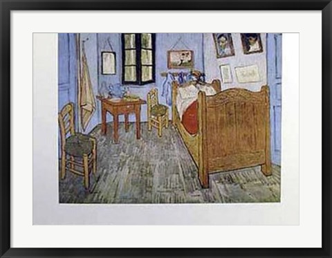 Framed Bedroom At Arles Print