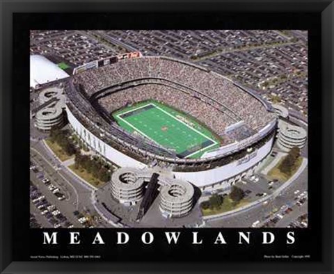 Framed Meadowlands - Ny Jets At Giants Stadium, Print