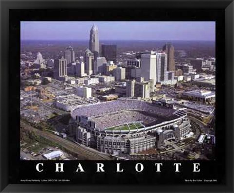 Framed Charlotte, North Carolina - Panthers At Print