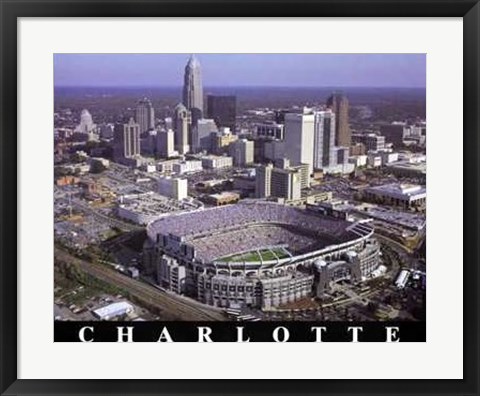 Framed Charlotte, North Carolina - Panthers At Print