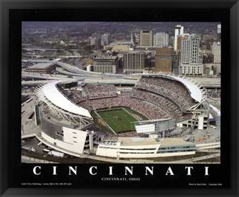 Framed Cincinnati, Ohio - Bengals At Paul Brown Print