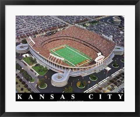 Framed Kansas City - Chiefs At Arrowhead Stadiu Print