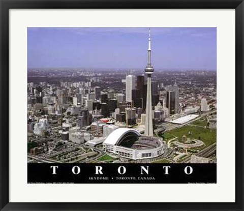 Framed Toronto, Canada - Blue Jays At Skydome Print