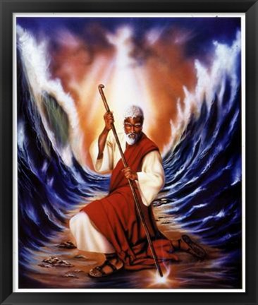 Framed Moses Parting the Red Sea Print