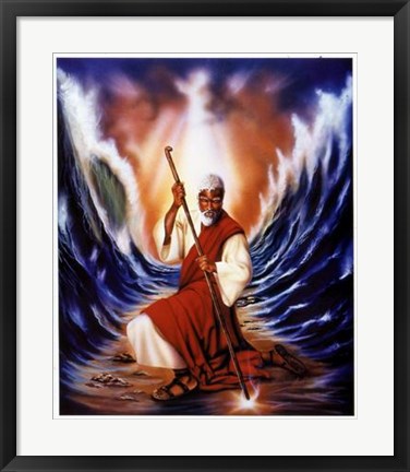 Framed Moses Parting the Red Sea Print