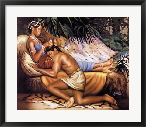 Framed Samson and Delilah Print