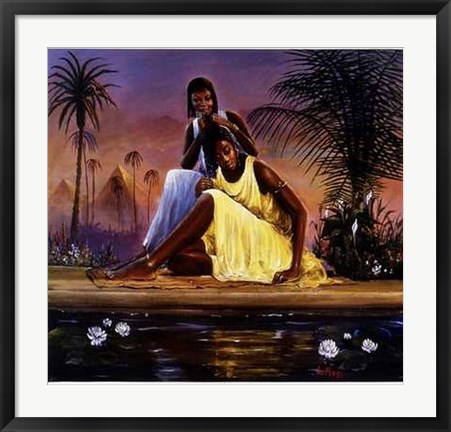 Framed Nubian Maidens Print