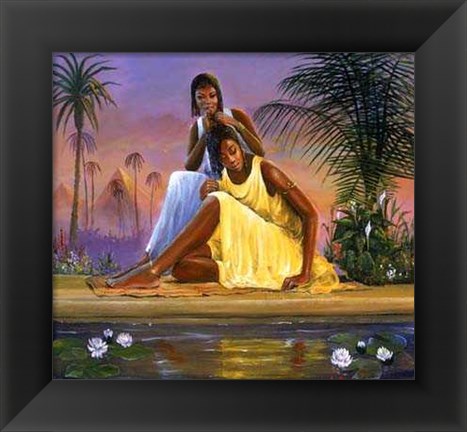 Framed Nubian Maidens Print