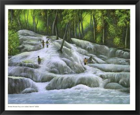 Framed Dunns River Falls Print