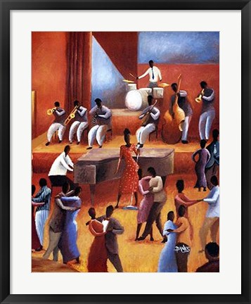 Framed Jazz Singer Print