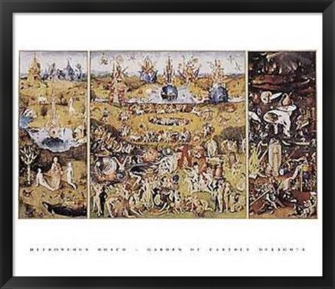 Framed Garden of Earthly Delights Print