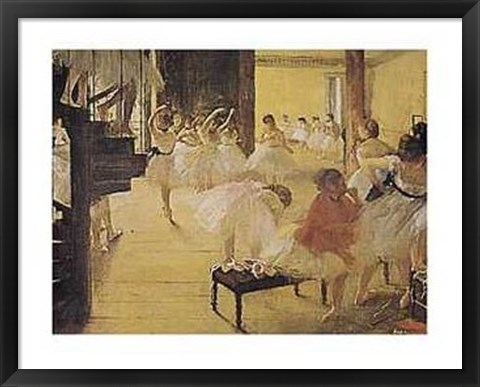 Framed Ballet Rehearsal Print