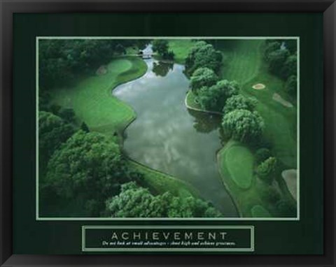 Framed Achievement - Golf Course Print