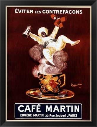 Framed Cafe Martin Print