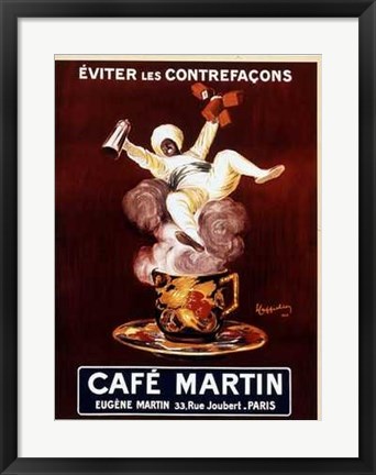 Framed Cafe Martin Print