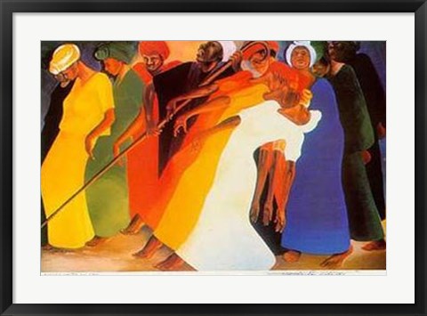 Framed Dancing for the Lord (S) Print