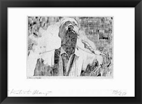 Framed John Coltrane (Etching) (Le) Print