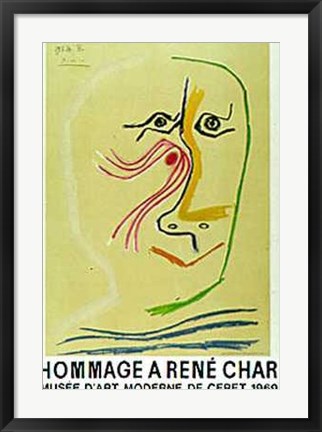 Framed Hommage a Rene Char Print