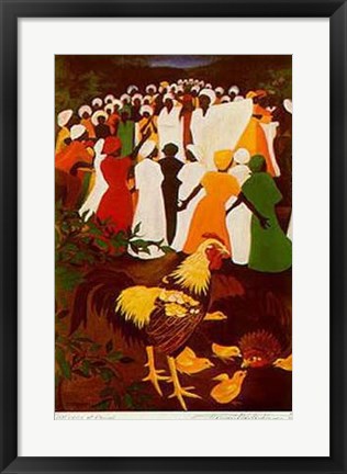 Framed Chickens At Revival (Le) Print