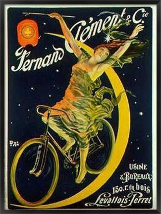 Framed Clement Cycles (C1897) (Le) Print