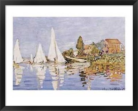 Framed Boating At Argenteuil Print