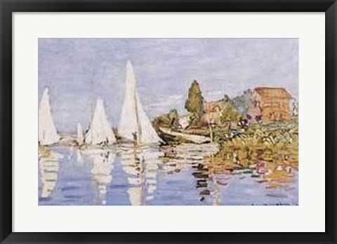 Framed Boating At Argenteuil Print