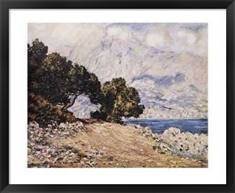 Framed Cap Martin, Near Menton Print