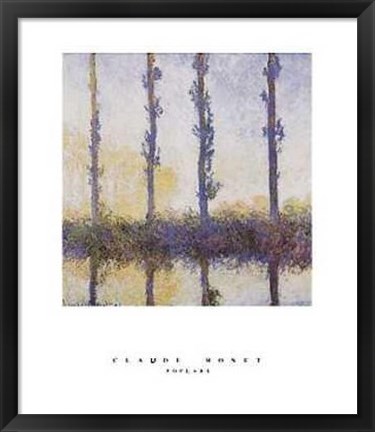 Framed Poplars Print