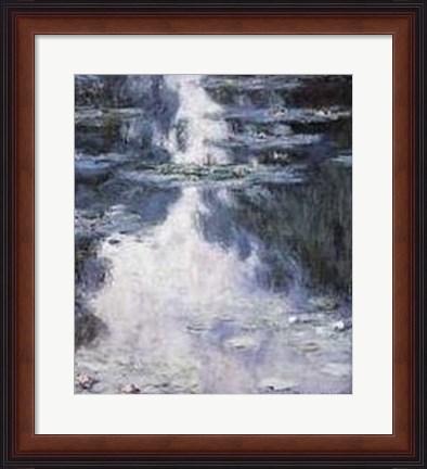 Framed Waterlilies II Print