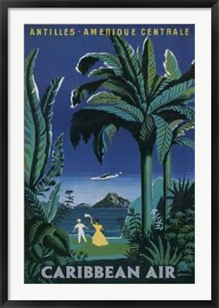 Framed Caribbean Air Print