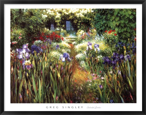 Framed Secluded Garden Print