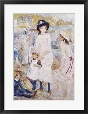 Framed Children on the Seashore Print