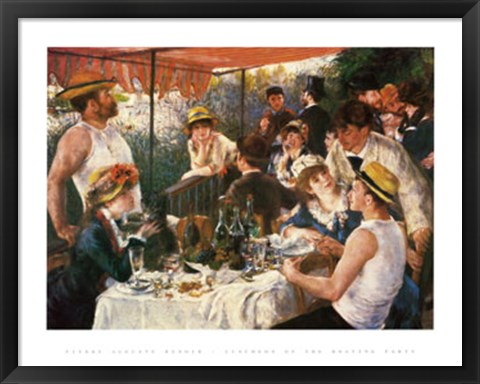 Framed Luncheon of the Boating Party, 1881 Print