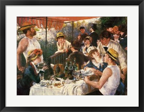 Framed Luncheon of the Boating Party, 1881 Print