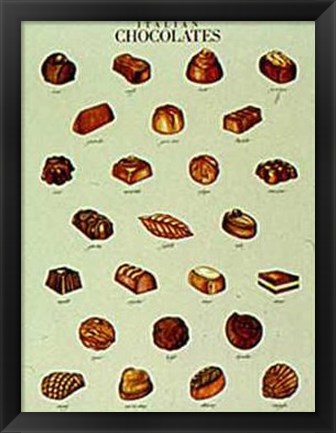 Framed Italian Chocolates Print