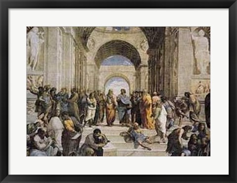 Framed School of Athens, c.1511 Print