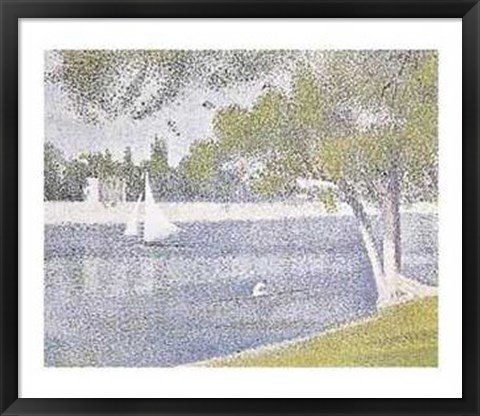 Framed Banks of Seine Print