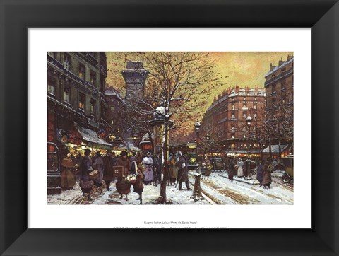 Framed Porte Stdenis Paris Print