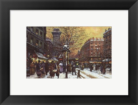 Framed Porte Stdenis Paris Print