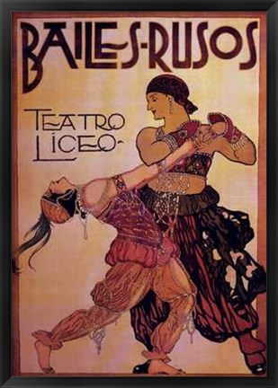 Framed Bailes-Rusos Print