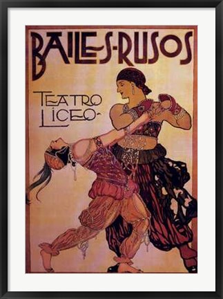 Framed Bailes-Rusos Print