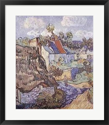 Framed House At Auvers 1890 Print