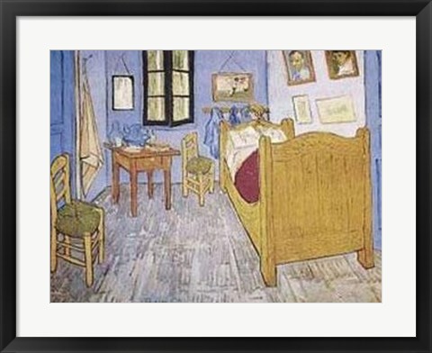 Framed Bedroom At Arles Print