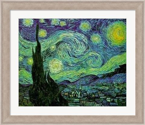 Framed Starry Night Print