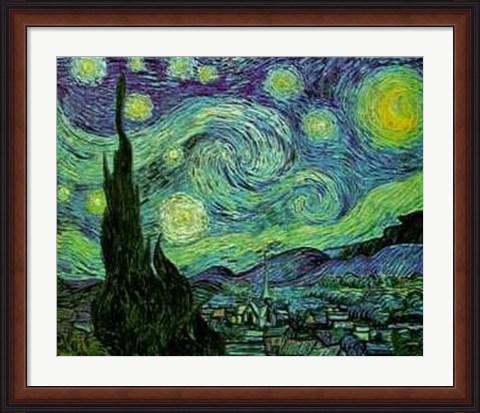 Framed Starry Night Print