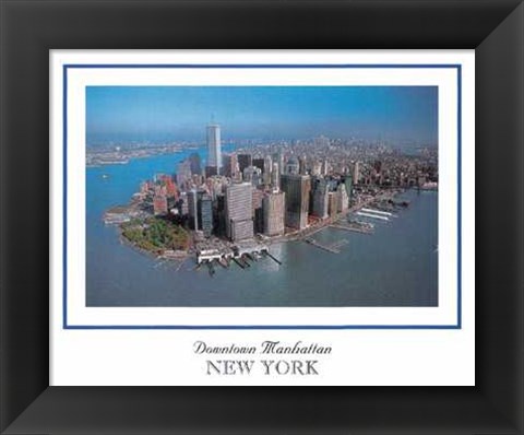 Framed Downtown Manhattan Print