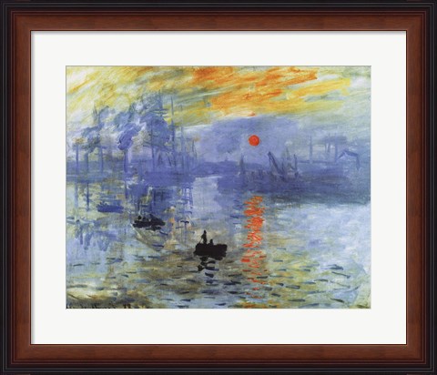 Framed Impression, Sunrise, c.1872 Print