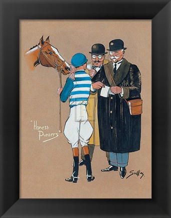 Framed Honest Punters Print