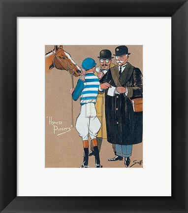 Framed Honest Punters Print