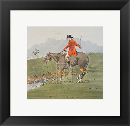 Framed Right Man On The Wrong &#39;Oss Print